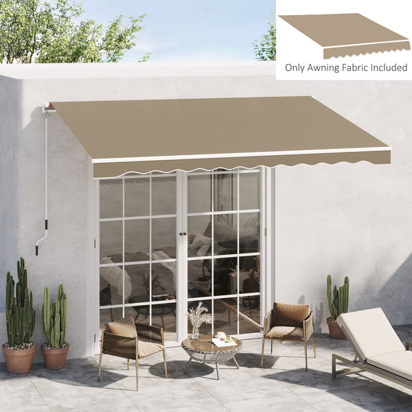 Replacement canopy for 8 x 13 retractable awning, UV protection, beige