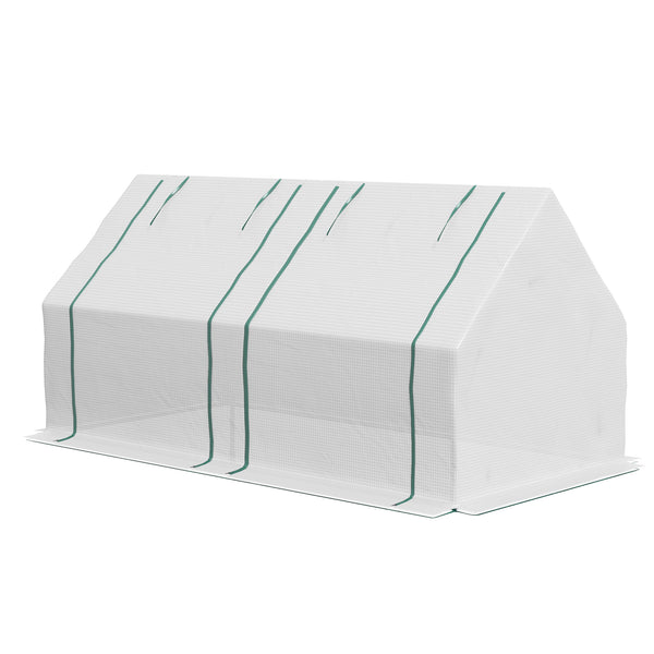 Mini serre portable avec 2 bâches en PE/plastique