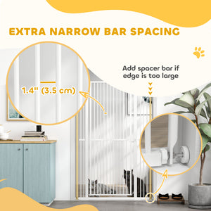 Barrière pour animaux extra haute, blanche