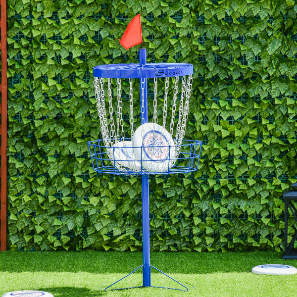 Panier d'entraînement portable pour disc golf, bleu foncé