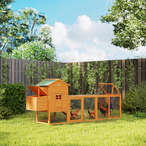 117" Extra Large Chicken Coop with Asphalt Roof