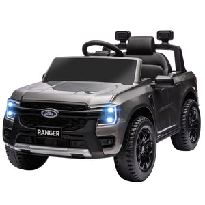 Ford Ranger 12V, sous licence avec rangement arrière, télécommande, gris