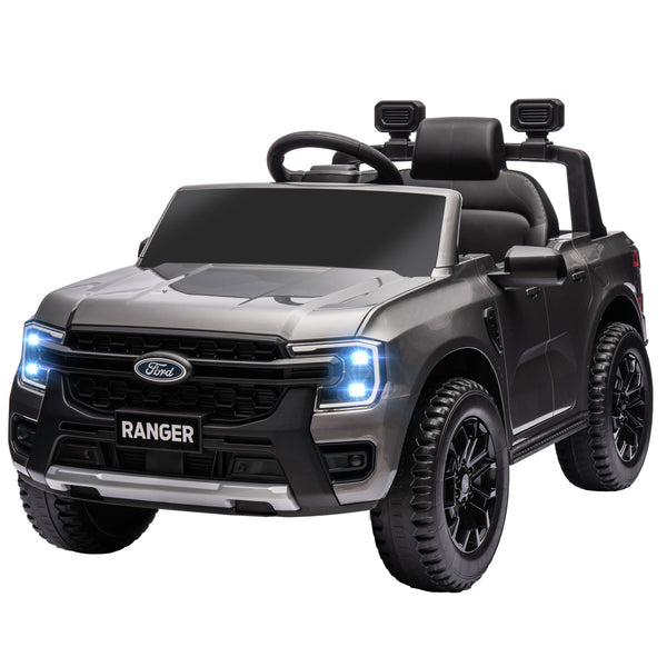 Ford Ranger 12V, sous licence avec rangement arrière, télécommande, gris