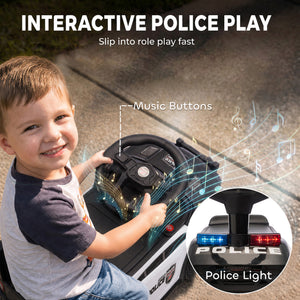 Porteur voiture de police avec musique, 18 à 36 mois
