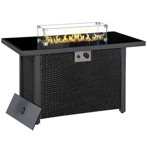 Table foyer au propane 50 000 BTU, noir