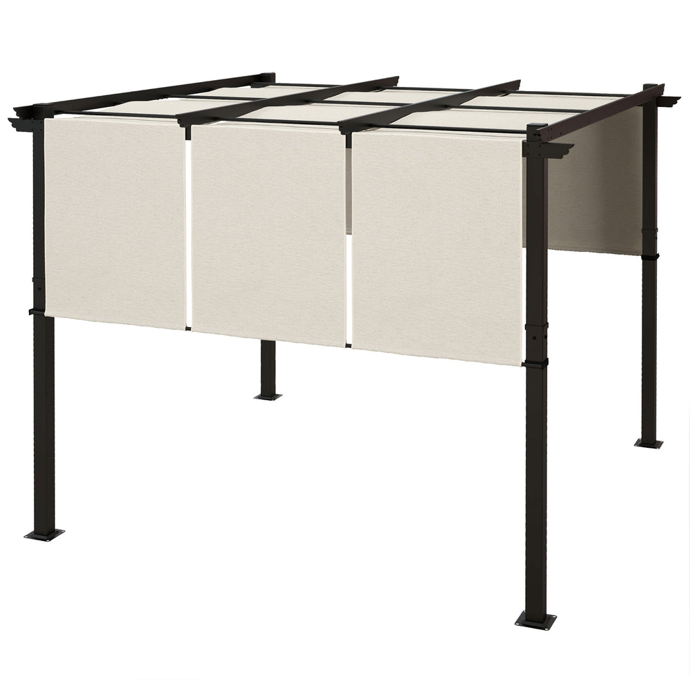 Pergola métallique 10 x 10 avec toile rétractable