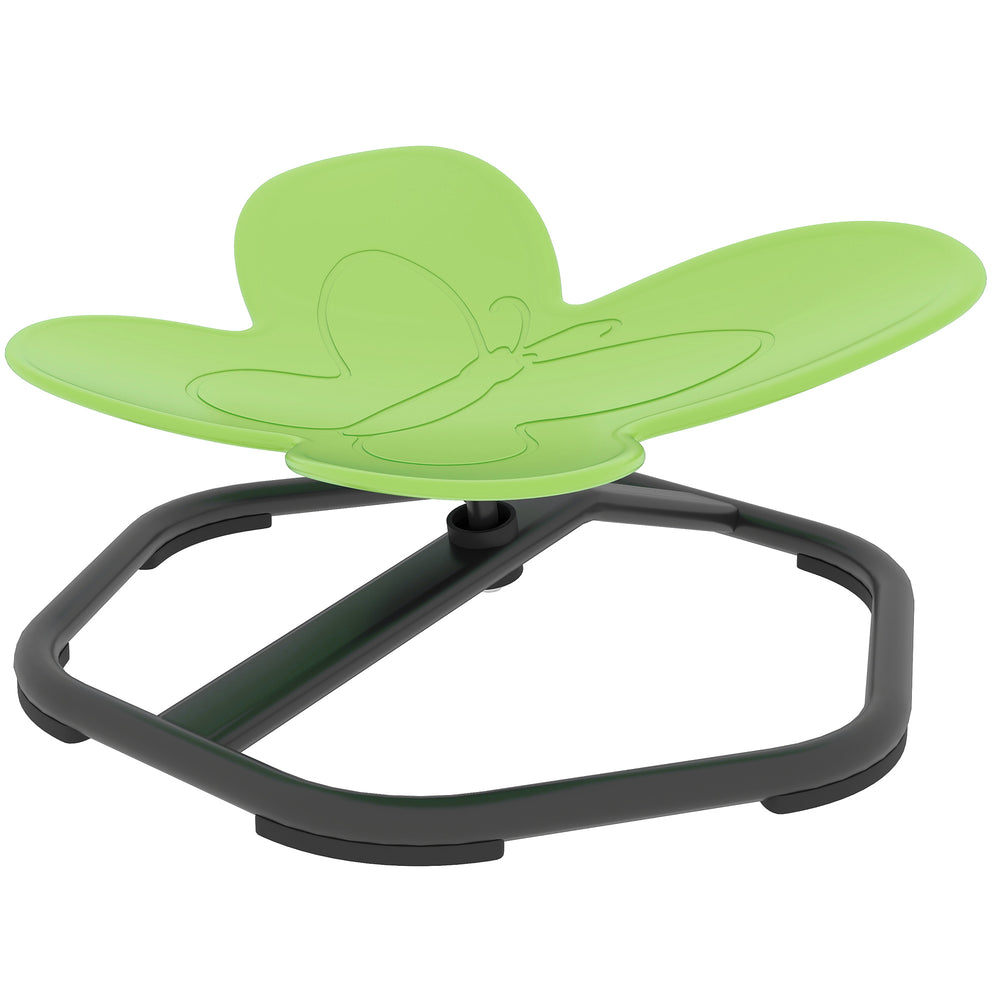 Chaise pivotante en forme de papillon pour enfants verte