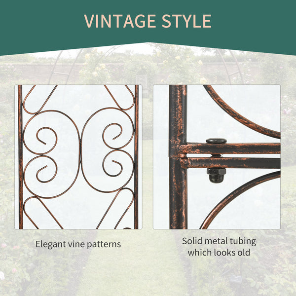 Arche de jardin en métal avec pergola pour plantes grimpantes décoratives