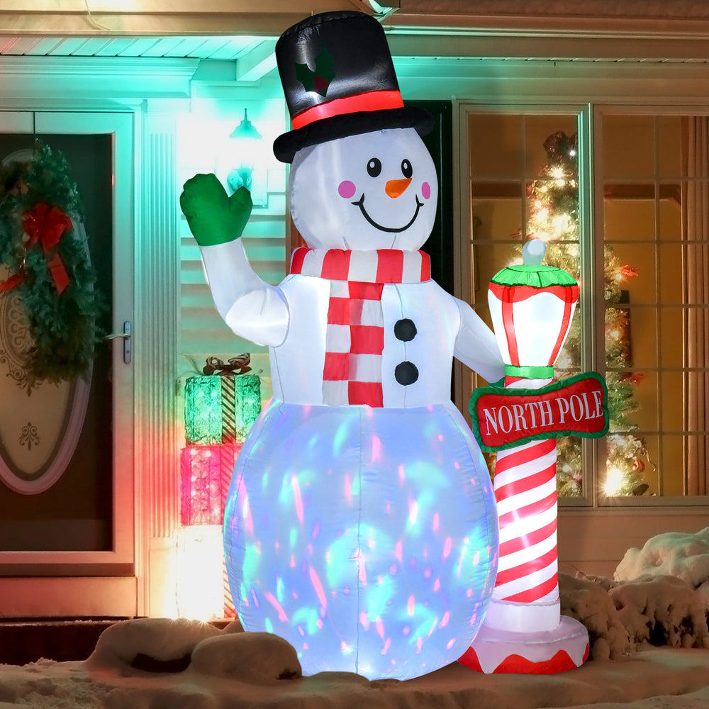 Décoration de Noël gonflable Bonhomme de neige de 7,9 pieds