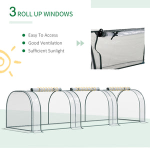 Mini transparent PVC garden tunnel greenhouse