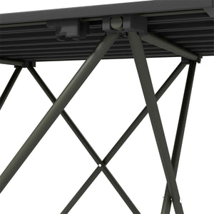 Table de camping pliante, noire