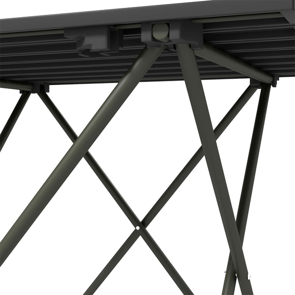Table de camping pliante, noire
