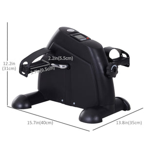 Portable Mini Foot Pedal with LCD Display, Black