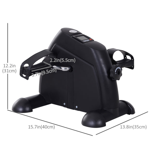 Portable Mini Foot Pedal with LCD Display, Black
