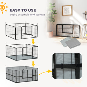 Caisse de mise bas à 4 panneaux avec tissu Oxford 600D coupe-vent