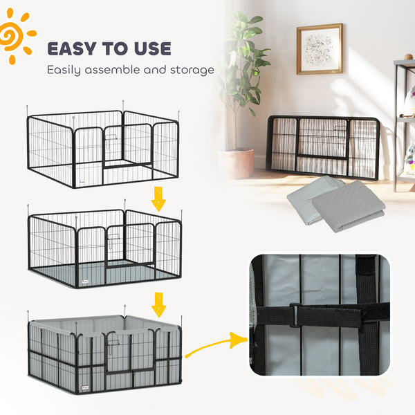 Caisse de mise bas à 4 panneaux avec tissu Oxford 600D coupe-vent