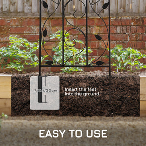 Lot de 2 treillis de jardin pour plantes grimpantes