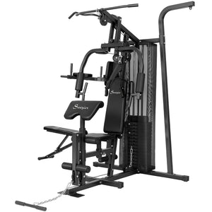 Station de musculation multifonction avec charge ajustable de 152 lb