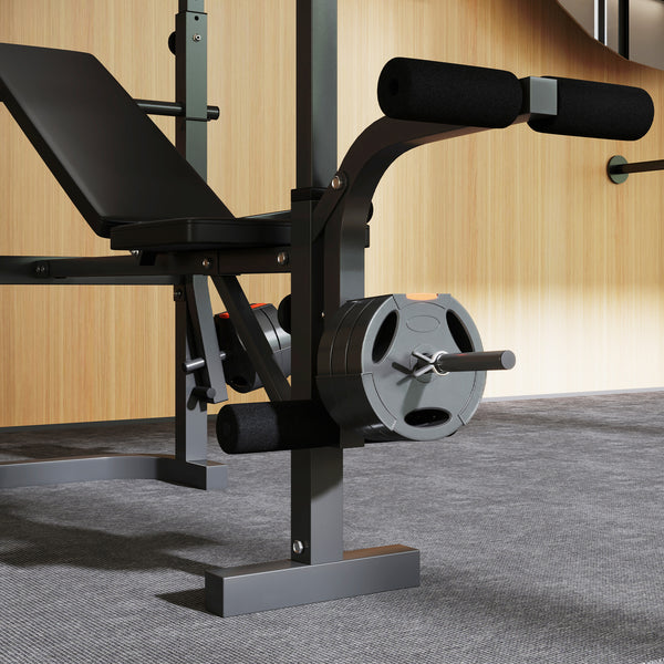 Banc de musculation réglable avec support pour développé couché et tirage latéral