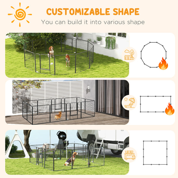 Dog park with gate and 12 panels