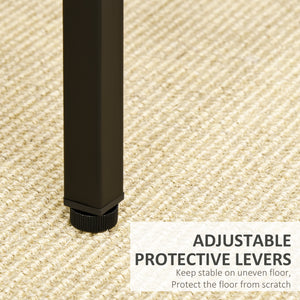 Industrial rectangular bar table set, 5 pieces, rustic brown