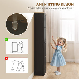 Meuble à chaussures moderne avec 4 tiroirs à charnières et étagères réglables, pour 18 à 24 paires de chaussures, noir