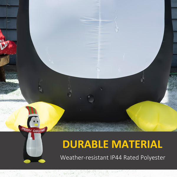 Pingouin gonflable de Noël de 8 pieds avec lumières LED