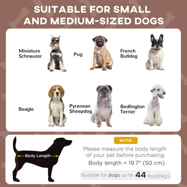 Lit surélevé rafraîchissant pour chien avec auvent en maille respirante lavable
