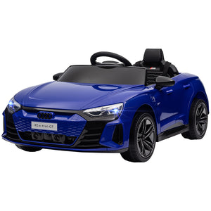 Voiture électrique pour enfants 12V Audi RS e-tron GT avec télécommande, bleu marine