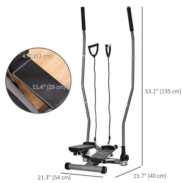 Stepper Twist avec guidon basculant argent