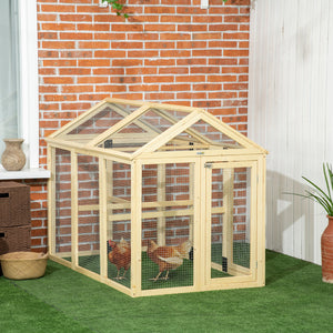 Poulailler extensible avec 2 portes et 3 perchoirs pour 1 à 3 poules