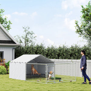 Enclos en acier galvanisé avec housse imperméable