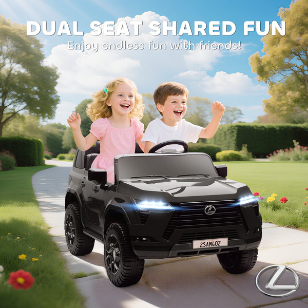 Lexus GX550 12 V , 2 places, avec télécommande et suspension, noire