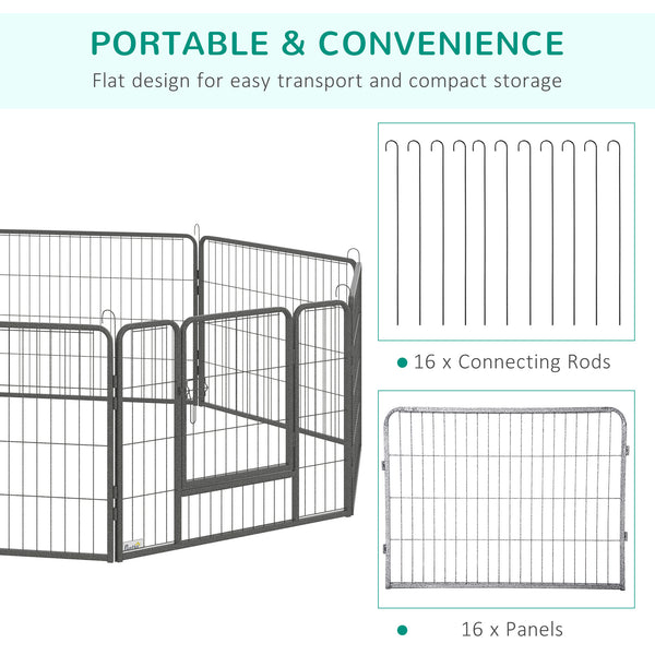 Robust 16-Panel Dog Pen